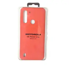 GENERICO - Forro Silicone Case compatible con Motorola G8 Power Lite Rojo