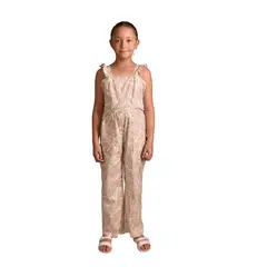 BIGBOYS - Enterizo Flores Beige Niña