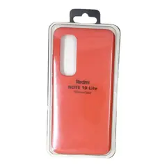 GENERICO - Forro Silicone Case compatible con Xiaomi Note 10 Lite Rojo