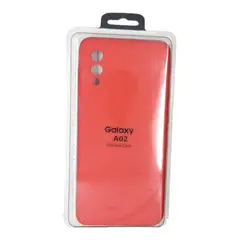 GENERICO - Forro Silicone Case compatible con Samsung A02 Rojo