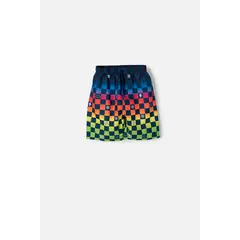 MIC - Pantaloneta de baño multicolor con pretina elástica para niño