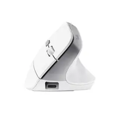 TRUST - Mouse Bayo II Inalámbrico Diseño Vertical Blanco