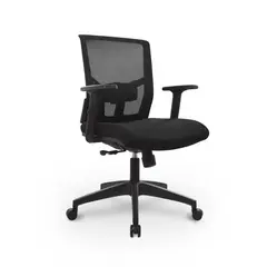 BONNO - Silla de Escritorio Giratoria Delphi Syncro Negro