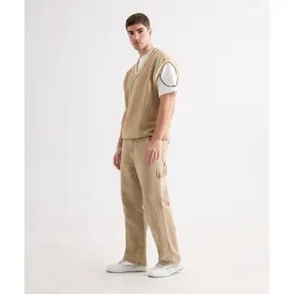 SEVEN SEVEN - Chaleco Para Hombre Plano Color Arena Marca #45250009