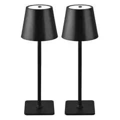 MAXWELL - Lampara Led Set X2 Mesa Inalambrica Minimalista