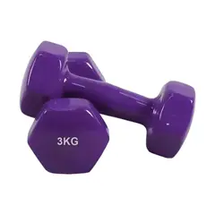 GENERICO - 2 Mancuernas 3 Kilo 5libras Forradas Caucho