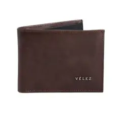 VELEZ - Billetera Ontario de cuero para hombre Cafe Negro