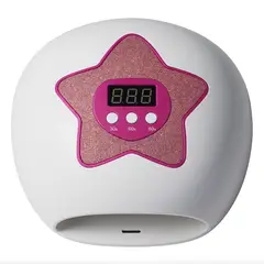 GENERICO - Lámpara UV LED para Uñas Diseño Estrella con Pantalla