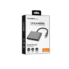 ARGOMTECH - HUB Tipo C 3 En 1 De One Axess - ARG-UB-0181