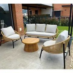 GENERICO - JUEGO DE TERRAZA EXTERIOR EN RATTAN SINTÉTICO