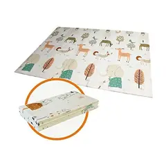 GENERICO - Tapete De Juego Plegable Gateo Bebé 200x180x1 Cms Doble Faz
