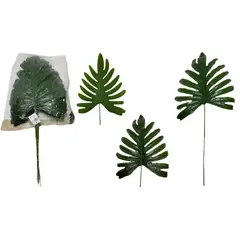 MAZUGI - Palmeras Decorativa Artificial Mata De Hojas Packx12und 50cm