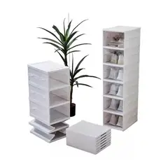 GENERICO - Organizador Zapatos Calzado Tenis 6 Niveles Acrílico Pegable