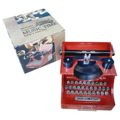 GENERICO - Joyero Maquina Escribir Caja Musical Melodia Mozart Regalo