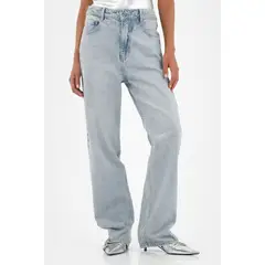 TENNIS - Jean azul bota recta para mujer