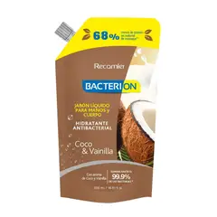 RECAMIER - Jabón Líquido Antibacterial Coco & Vainilla Bacterion 500 ml