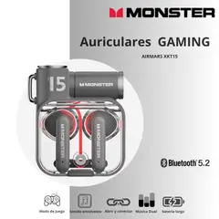 MONSTER - Auriculares Inalámbricos XKT15 Negros