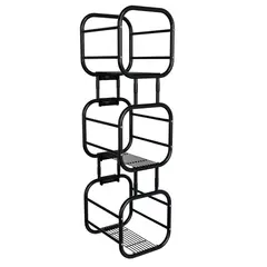 REJIPLAS - Estanteria 3 niveles duplex pintado negro