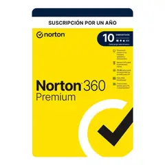 NORTON - 360 Premium 10 Dispositivos 1 Año