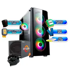 AMD - TORRE GAMER RYZEN 5 5600G / 16GB RAM / SSD 512GB / CHASIS RGB / FUENTE 780W