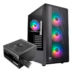 THERMALTAKE - Chasis Gamer S200 TG FUENTE 650W 80+ BRONZE