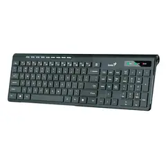 GENIUS - Teclado SlimStar 7230 Teclas Tipo Chocolate Ergonómico COLOR Negro