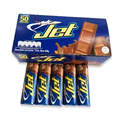 JET - Chocolatina Leche Plegadiza X 50und