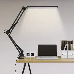 GENERICO - Lámpara de Mesa LED Escritorio Ajustable con Clip