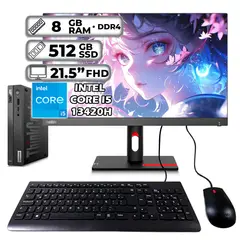 LENOVO - THINKCENTRE TINY INTEL CORE I5-13420H 8GB RAM 512GB SSD 215″ FHD