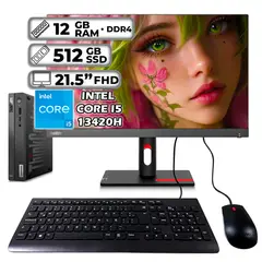 LENOVO - THINKCENTRE TINY INTEL CORE I5-13420H 12GB RAM 512GB SSD 215″ FHD