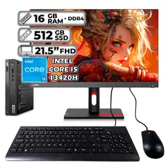 LENOVO - THINKCENTRE TINY INTEL CORE I5-13420H 16GB RAM 512GB SSD 215″ FHD