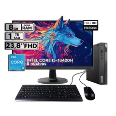 LENOVO - THINKCENTRE NEO 50Q I5 8GB 1TB + MONITOR 24″ FHD