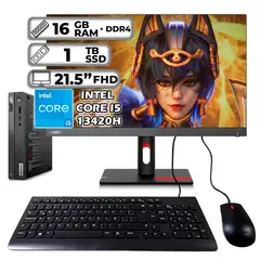 LENOVO - THINKCENTRE TINY INTEL CORE I5-13420H 16GB RAM 1TB SSD 215″ FHD