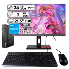 LENOVO - THINKCENTRE TINY INTEL CORE I5-13420H 24GB RAM 1TB SSD 215″ FHD