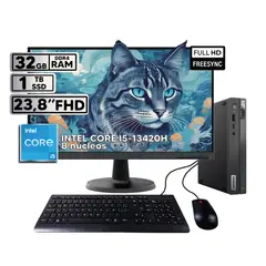 LENOVO - THINKCENTRE NEO 50Q I5 32GB 1TB + MONITOR 24″ FHD