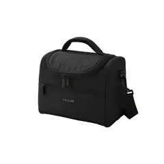 GENERICO - LONCHERA TÉRMICA AISLANTE PORTA COMIDA BOLSA ALMUERZO-NEGRO