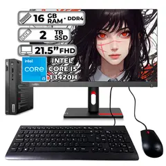 LENOVO - THINKCENTRE TINY INTEL CORE I5-13420H 16GB RAM 2TB SSD 215″ FHD