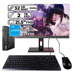 LENOVO - THINKCENTRE TINY INTEL CORE I5-13420H 32GB RAM 2TB SSD 215″ FHD