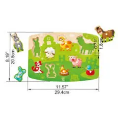 HAPE - ROMPECABEZAS DE ENCAJAR GRANJA