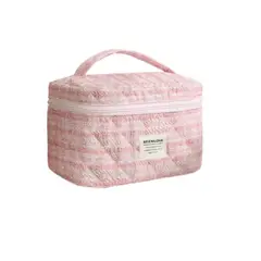 GENERICO - COSMETIQUERA NECESER ORGANIZADOR MAQUILLAJE USOS-ROSA