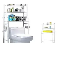 SKY - Organizador De Baño Rack 3 Niveles Multiproposito Color Blanco
