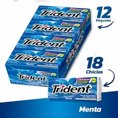 TRIDENT - Chicles Display X12uds Menta