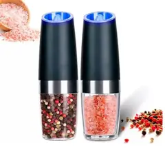 SKY - Moledor Triturador X2 Dispensador Eléctrico Especias Luz Led