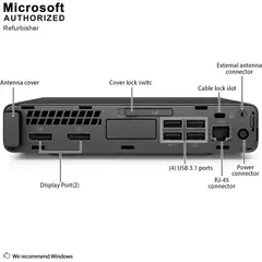 HP - ProDesk 600 G3 Mini PC Intel Core i5-6500T 16GB RAM 256GB USB-C Windows 11