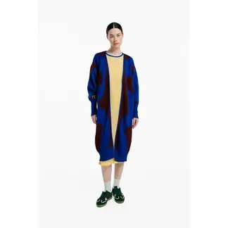 MAGLIONE - Cardigan Serpentina Manga Larga Botones Mujer abierto