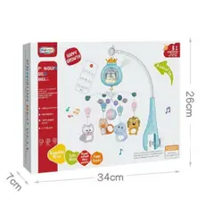 GENERICO - Movil Musical Sonajero Para Cuna De Bebe Con Control Gris