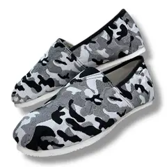 XIAN SHOES - Alpargata clasica hombre militar gris 25