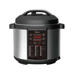 MIDEA - Olla a presión 6 litros MPC6N2SDSS-CA Plateada