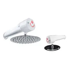 BOCCHERINI - Ducha Eléctrica Lusso A 110 V Color Blanco Y Cromo 110v
