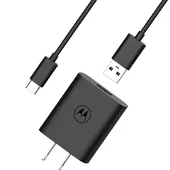 MOTOROLA - Turbo Power 20W C3.0 - Cargador con cable USB a C de 3.3